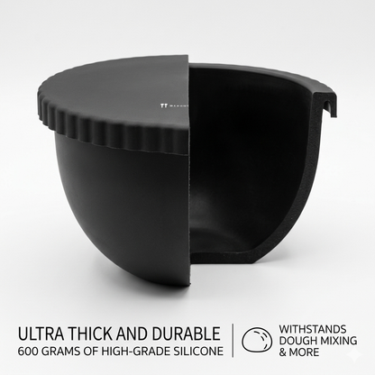 Biscuitique Premium Silicone Bowl Liner for 5Qt KitchenAid Wooden & Stainless Steel Bowls