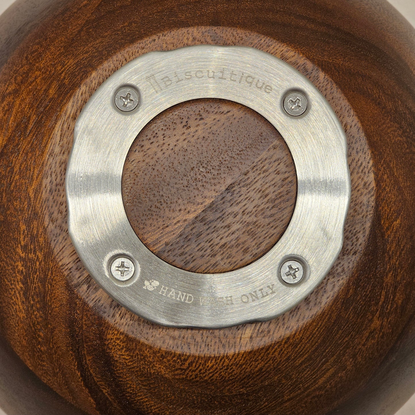 Biscuitique Premium Solid American Walnut Wood Mixing Bowl Compatible with Kitchen Aid Tilt-Head Models 4.5 Quart and 5QT Stand Mixer